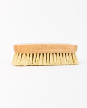 Kleiderbürste für Wildleder / Agave hell, Buchenholz lackiert